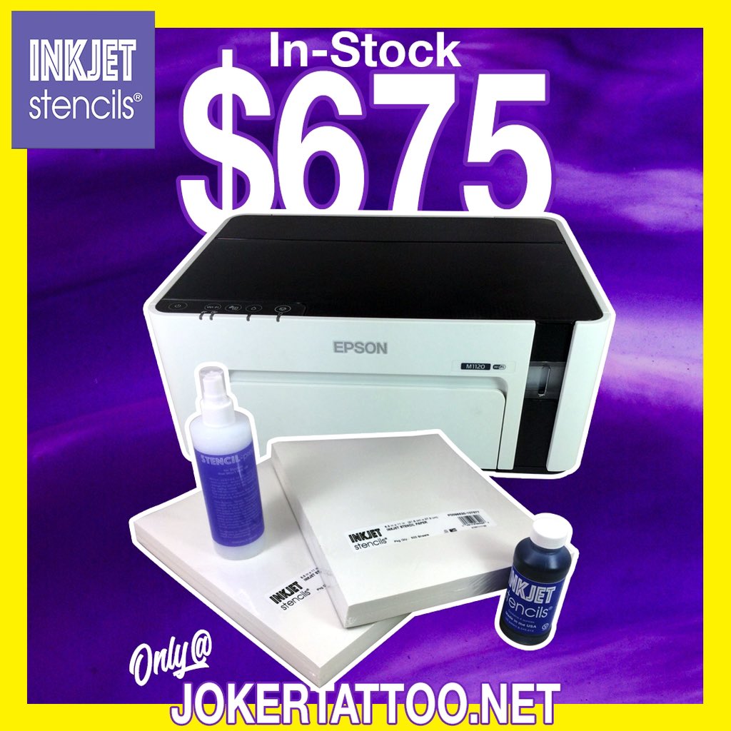 Unlock Your Tattoo Potential with Epson InkJet Stencils, Exclusively at JokerTattoo.net! 💥✨ Bid farewell to wasted time and money on traditional stencil methods. Our printer streamlines your process, delivering flawless stencils in minutes.