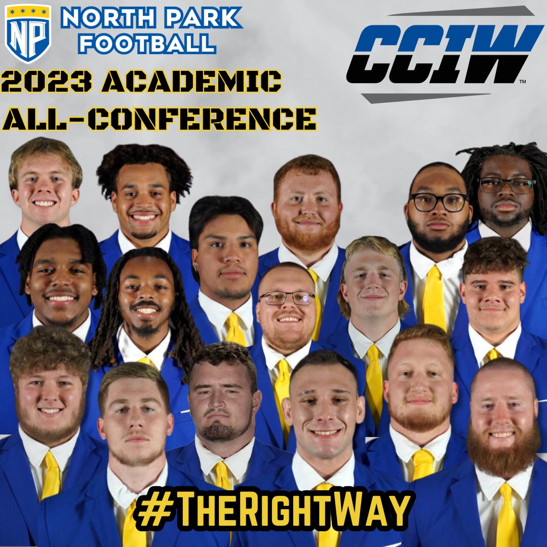 Big congrats to our 17 young men who were named Academic All-Conference for the 2023 fall! These Vikings continue to represent North Park #TheRightWay in the classroom and on the field!

@NPU <a href="/VikingsNPU/">North Park Vikings</a> <a href="/CoachRook/">Kyle Rooker</a>
