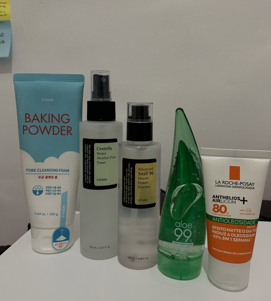 studyavocado's tweet image. skincare matinal de hoje foi de tarde pois acordei tarde