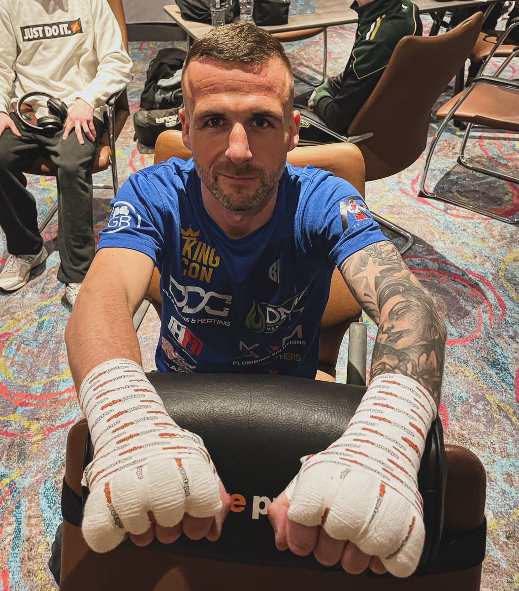 Connor Kerr hands wrapped and ready to go💥🥊 #FightNight #Boxing