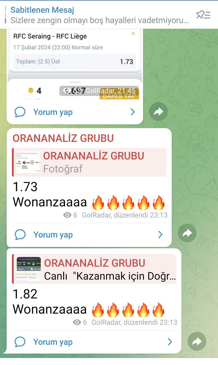 Orananalizyap bugün akıyor
t.me/+vpyYGOjCxJ43M…

#iddaa #LiveBet #inplay #iddaatahmin #tahmin #bahis #kupon #canlıbahis #canlibahisradar #live #nesine #orananaliziyap #bilyoner #livebet