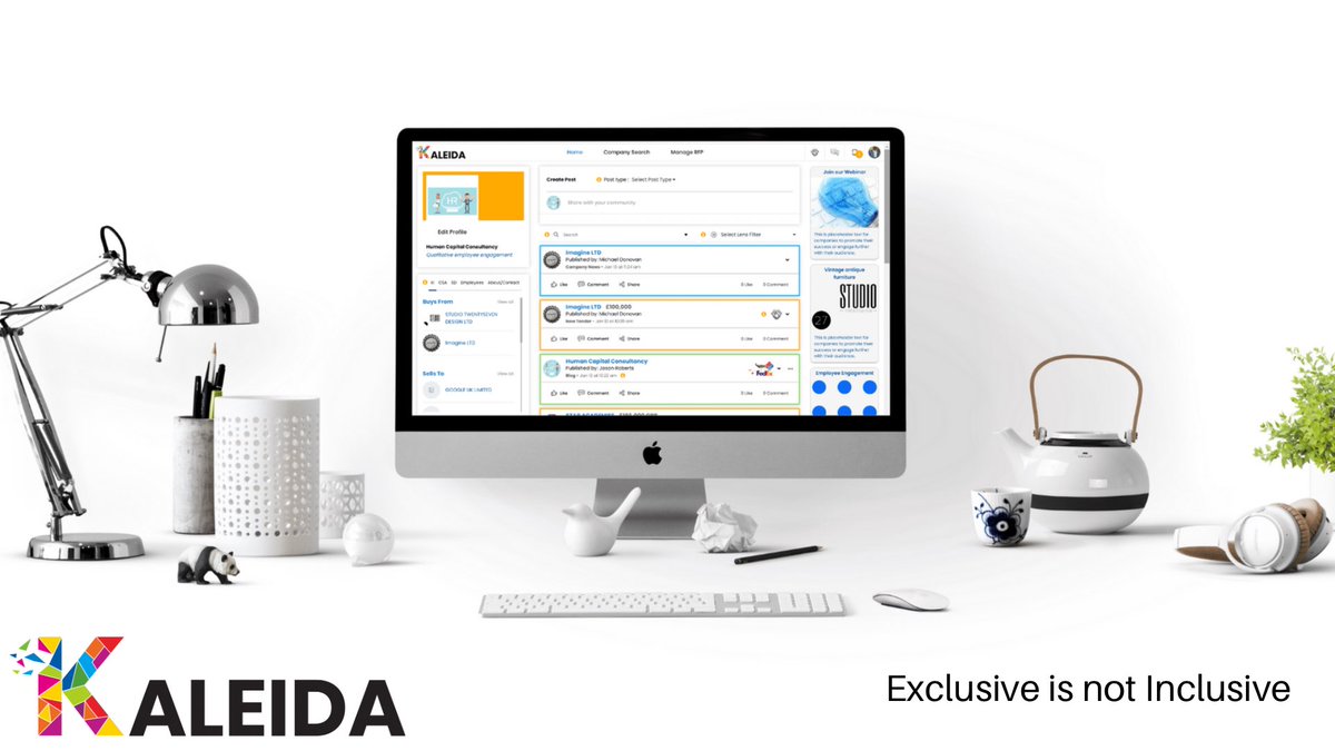 The Peacock is still there but we’ve made a little update to the Kaleida site. 

With a focus on providing firms committed to ESG with a repository of Supplier Diversity data Kaleida is a fully-inclusive B2B marketplace connecting Buyers Diverse Suppliers. kaleida.co