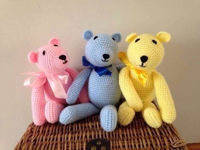 Every child loves a teddy bear 😍 Lovely gift to welcome a baby. bitzas.etsy.com/listing/226060… #etsy #atsocialmedia #UKCraft #firsttmaster #MHHSBD