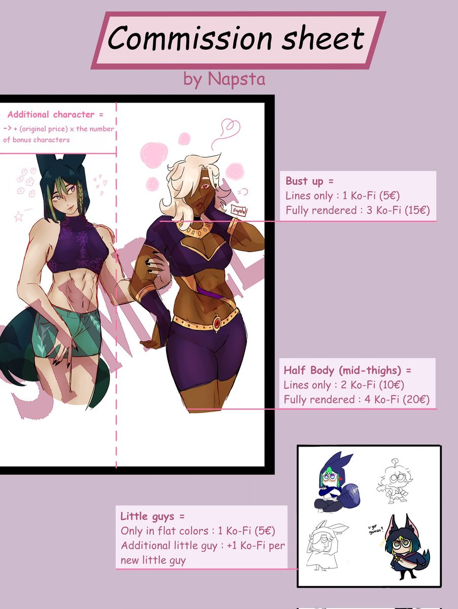 napstaaAAAHH's tweet image. UPDATED !!!
I do not have a limited number of slots so if you're interested lmk whenever !!! The only times I won't be able to go through with a request are during exams periods but that's about it !
If you're interested or have any question you can dm me as well &lt;3