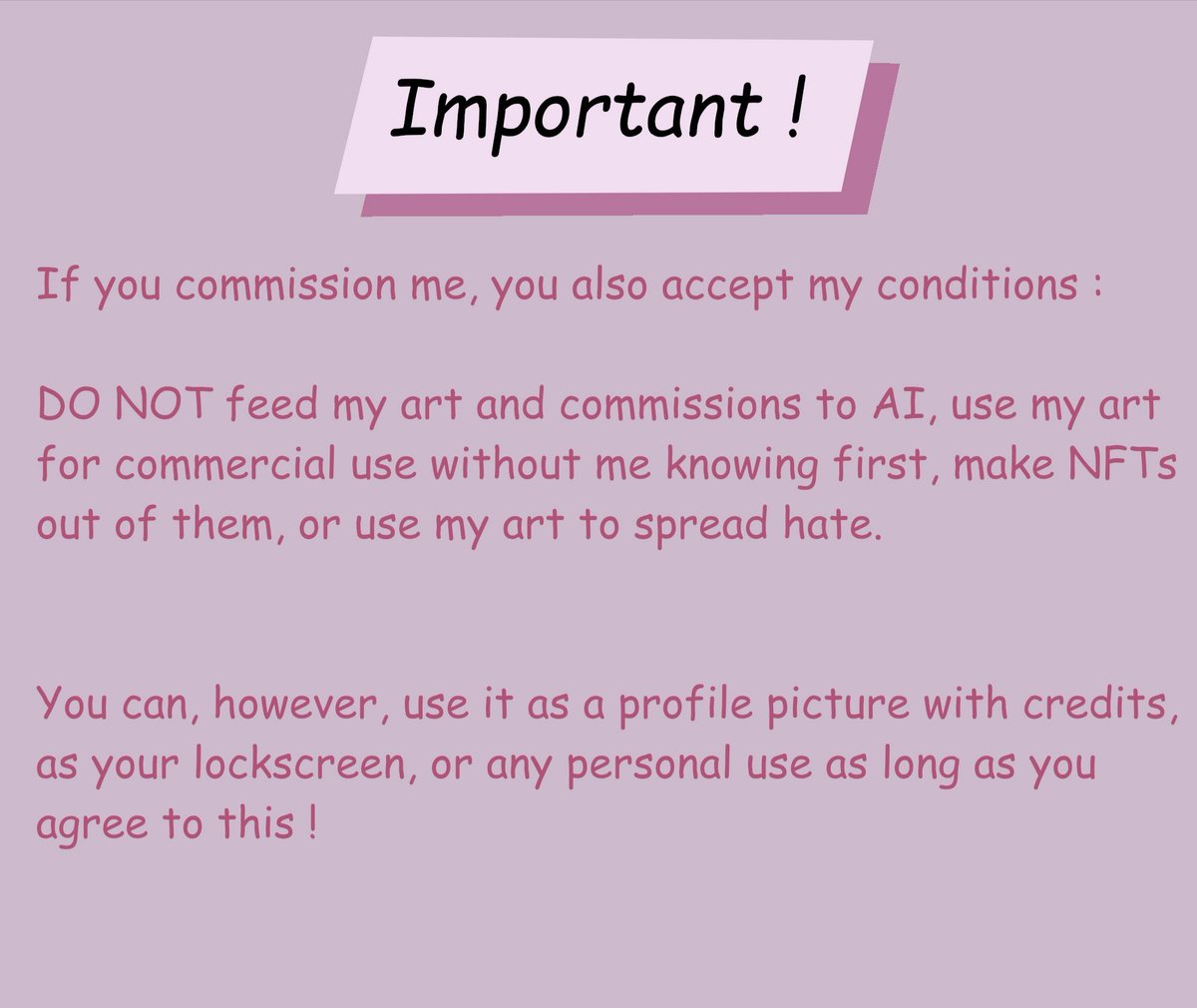 napstaaAAAHH's tweet image. UPDATED !!!
I do not have a limited number of slots so if you're interested lmk whenever !!! The only times I won't be able to go through with a request are during exams periods but that's about it !
If you're interested or have any question you can dm me as well &lt;3