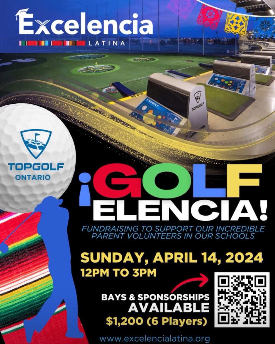 Join Excelencia Latina for our inaugural event, Golf-Elencia, on April 14th, 2024, 12pm-3pm. Support educational initiatives in the Inland Empire while enjoying a day of fun, networking, and contributing to a meaningful cause.