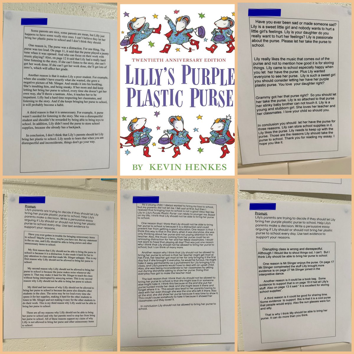 3rd graders in Mrs. Boyd’s RELA classes wrote a persuasive essay arguing if Lily should or should not bring her purple plastic purse to school every day. They used text evidence to support their reasons. 💜 Great writing! 💙🐯💛@gwes_pta @PGCPSTAG @PGCPSK5RELA @PGCPSCurriculum