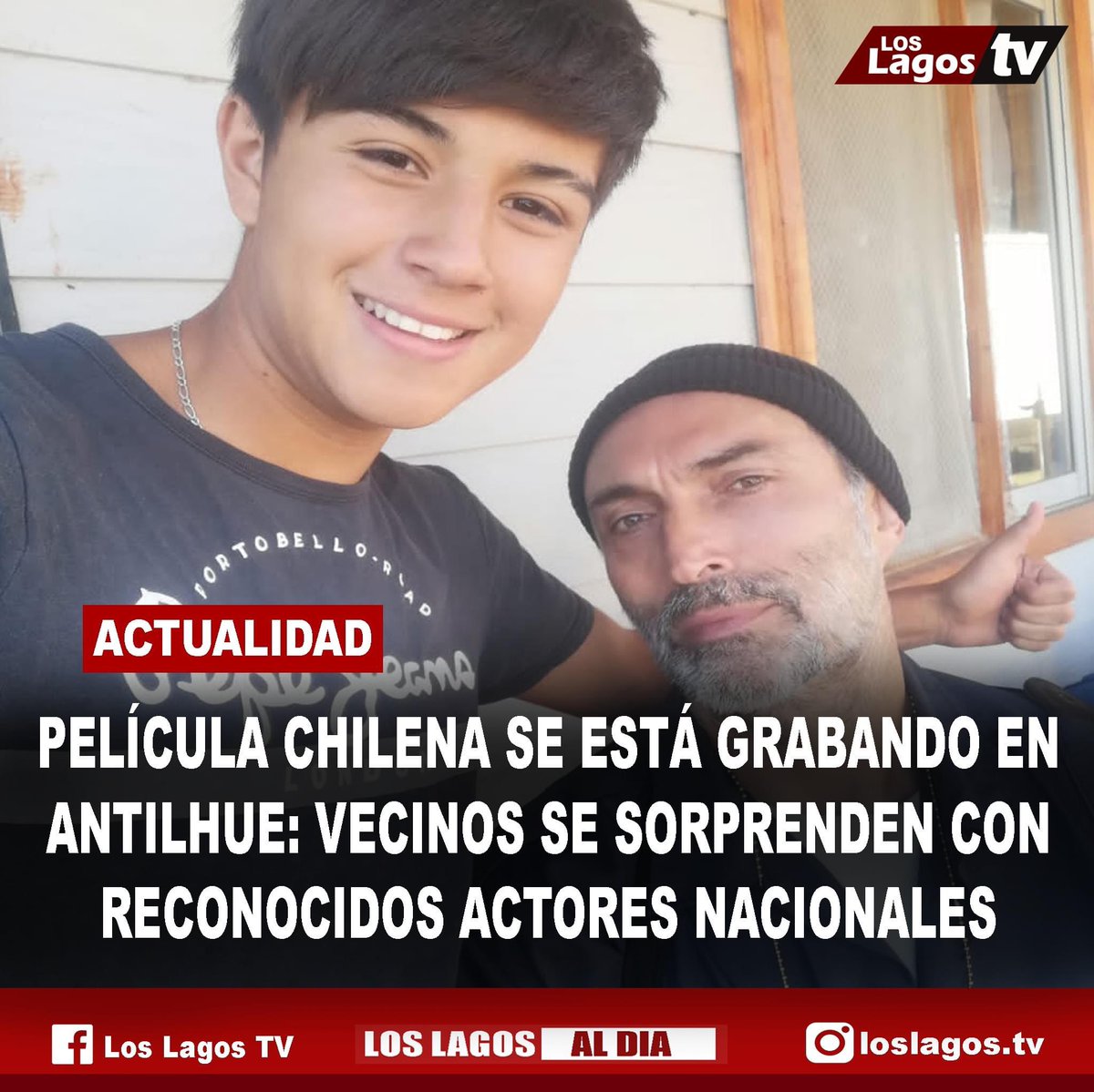🔴PELÍCULA CHILENA SE ESTÁ GRABANDO EN ANTILHUE: VECINOS SE SORPRENDEN CON  RECONOCIDOS ACTORES NACIONALES🔴

Link nota aquí: m.facebook.com/story.php?stor…

#valdiviacl #antilhue #pelicula #chile