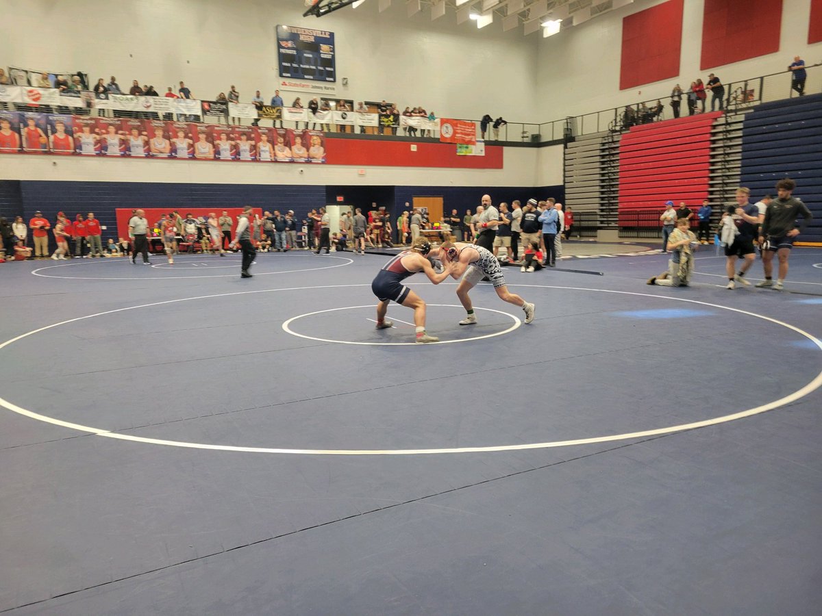 Caden Carnes defeats the defending state champion at 157 to become the first #Fury wrestler to earn an individual Upper State championship💪💙❤️