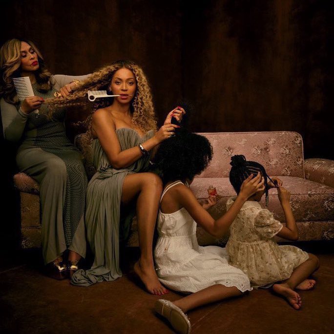 rnbmusictwts's tweet image. Tina, Bey, Blue and Rumi for Essence Magazine.