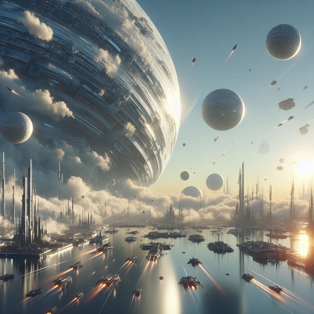 oclaro_vi's tweet photo. Clear sky#Sciencefictionscenes #AIart #AIArtCommuity #AIArtwork #InterstellarWar #ThreeBodyConcept #dalle3art #aiartist https://t.co/7ynwAtzoJl