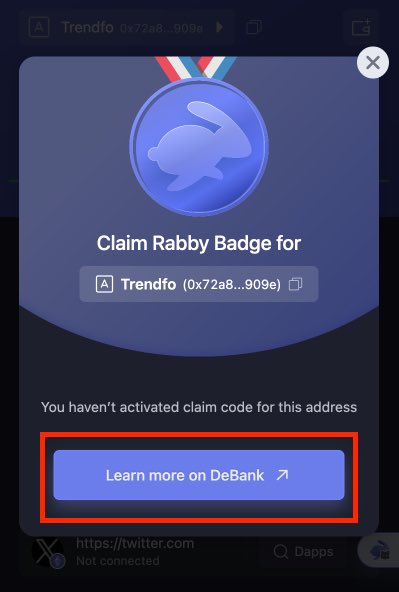 Click the Learn more on DeBank button