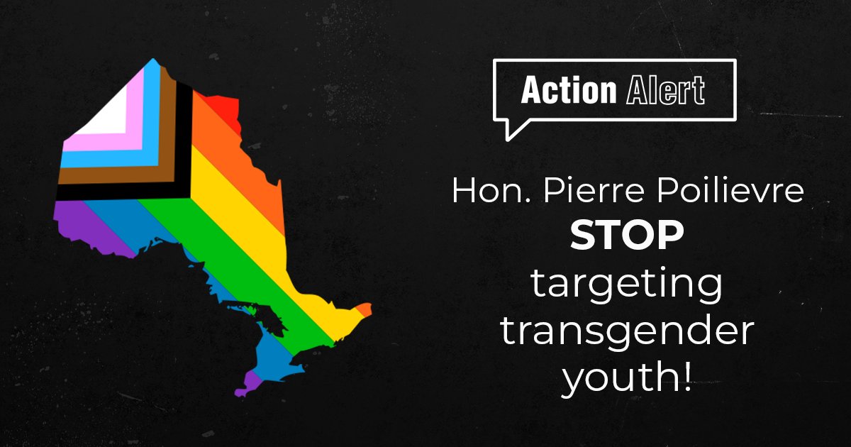 Nurses are inspired by the widespread reaction across Canada to politicians targeting at-risk youth & sending them a simple message: Stop. Sign & share our #ActionAlert to call on @CPC_HQ leader @PierrePoilievre to #StopTargetingTransYouth: RNAO.ca/policy/action-… @DorisGrinspun