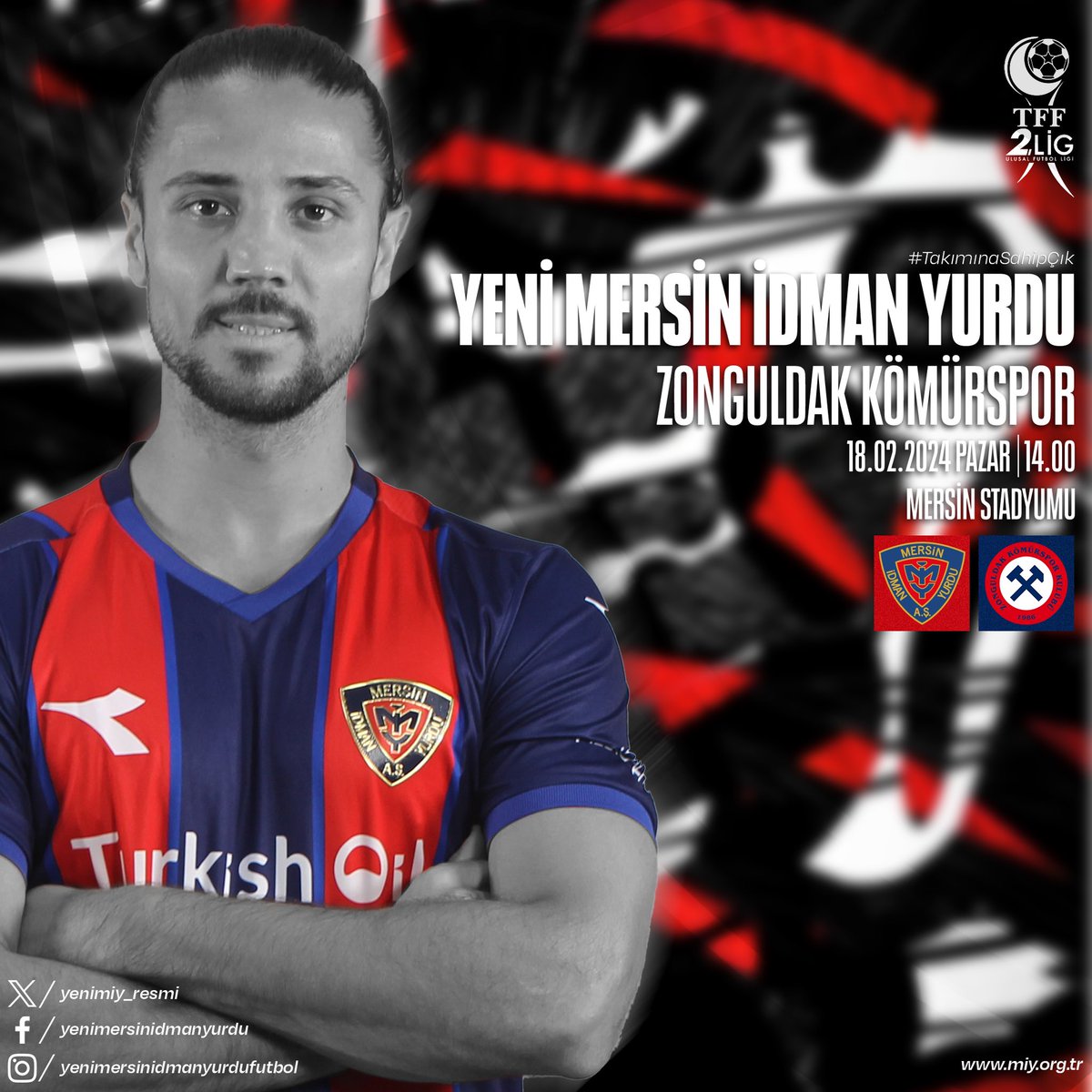 yenimiy_resmi's tweet photo. MAÇ GÜNÜ 🙌

🏆 TFF 2. Lig Beyaz Grup 26. Hafta
🆚 Zonguldak Kömürspor
🗓 18.02.2024 Pazar
🕤 14.00
📍Mersin Stadyumu
#YMİYvZKS #YeniMersinİdmanYurdu #YMİY https://t.co/4YSd6Qx0ZF