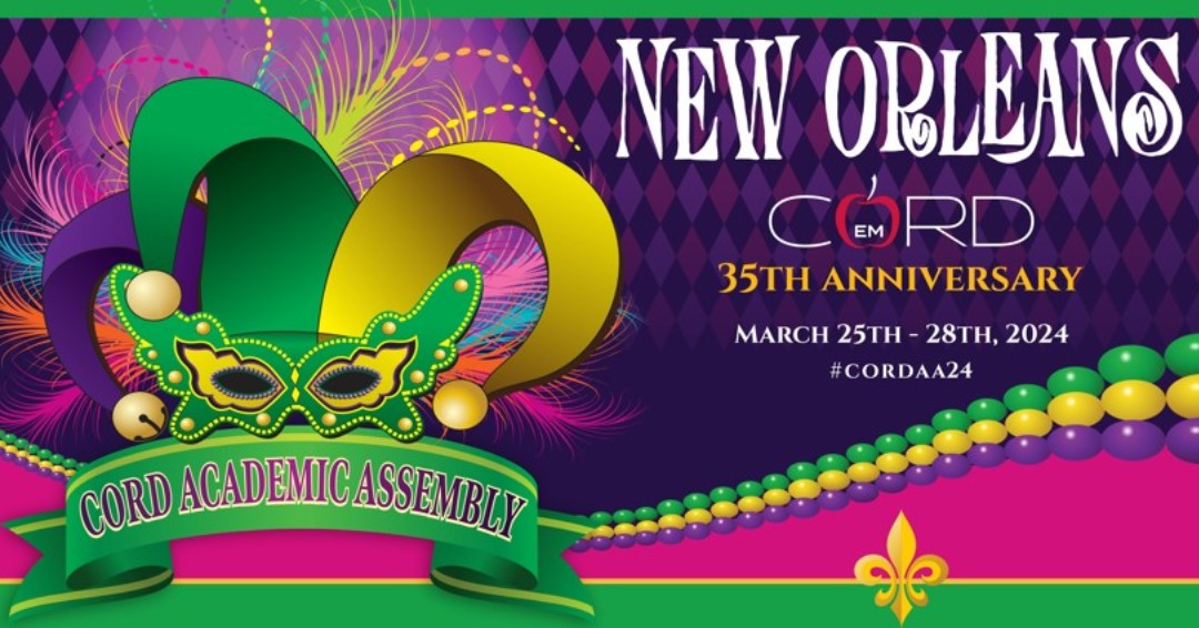 We're excited to celebrate CORD's 35th Anniversary this year. Join us at the CORD Academic Assembly 2024 in New Orleans for a memorable event! ✨ Learn more and register: bit.ly/3uKKn7I