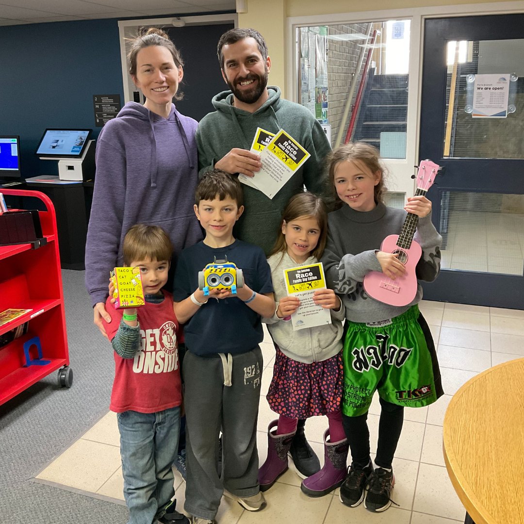 brantlibrary's tweet photo. Congratulations to the winners of this afternoon's Amazing Race: Family Day Edition! The Paris Branch was a full house, and everyone had so much fun 🥳.

Wishing everyone a fun Family Day long weekend!

#BrantLibrary #BrantFamilies #BrantCommunity #FunAtTheLibrary #AmazingRace https://t.co/I855H82akk