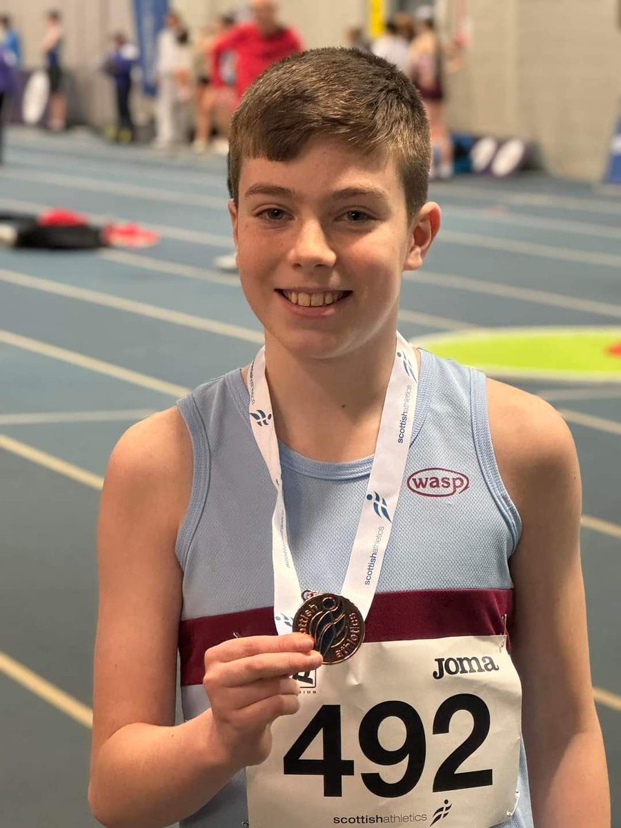 Congratulations to Jamie in S1 who won 2 bronze medals in the Scottish Indoor Champs this weekend! High Jump bronze on Fri followed by 60m hurdles bronze today! Well done Jamie! @CHS_Chryston @CumbernauldA