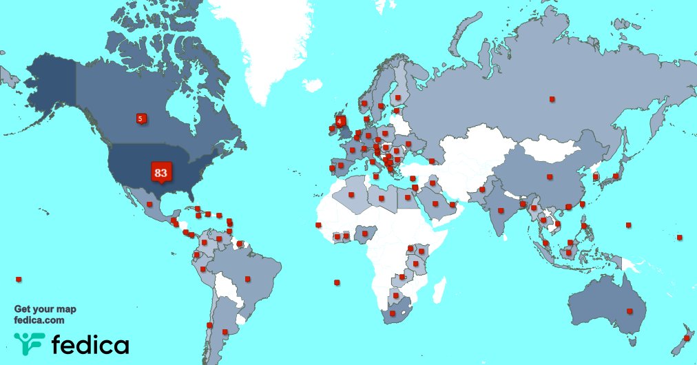 I have 7 new followers from Brazil, and more last week. See fedica.com/!TokeSignals
