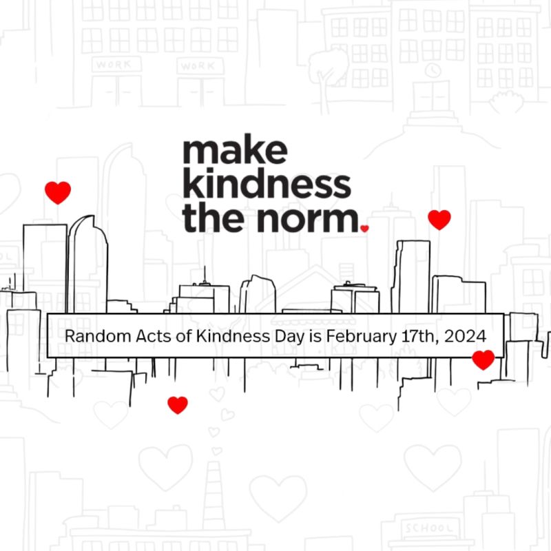 Each year, on February 17, people are encouraged to celebrate kindness and pay it forward in whatever way possible. The idea was the brainchild of the Random Acts of Kindness Foundation. #mck #BeKindAlways #RandomActsofKindnessDay @BrooklynSouthHS