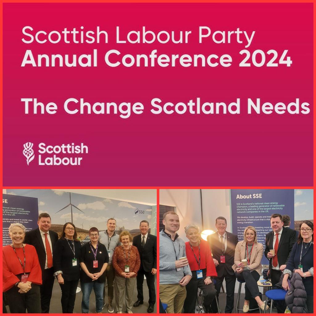 A great turnout by @DGLabour members and colleagues at @SECGlasgow for #ScotLab24 today. We are proud to represent our wonderful region at this national event. 
#TheChangeScotlandNeeds 🌹 
#LoveDandG