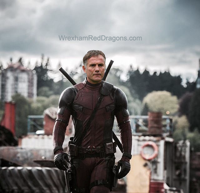 Phil Parkinson as a Deadpool variant