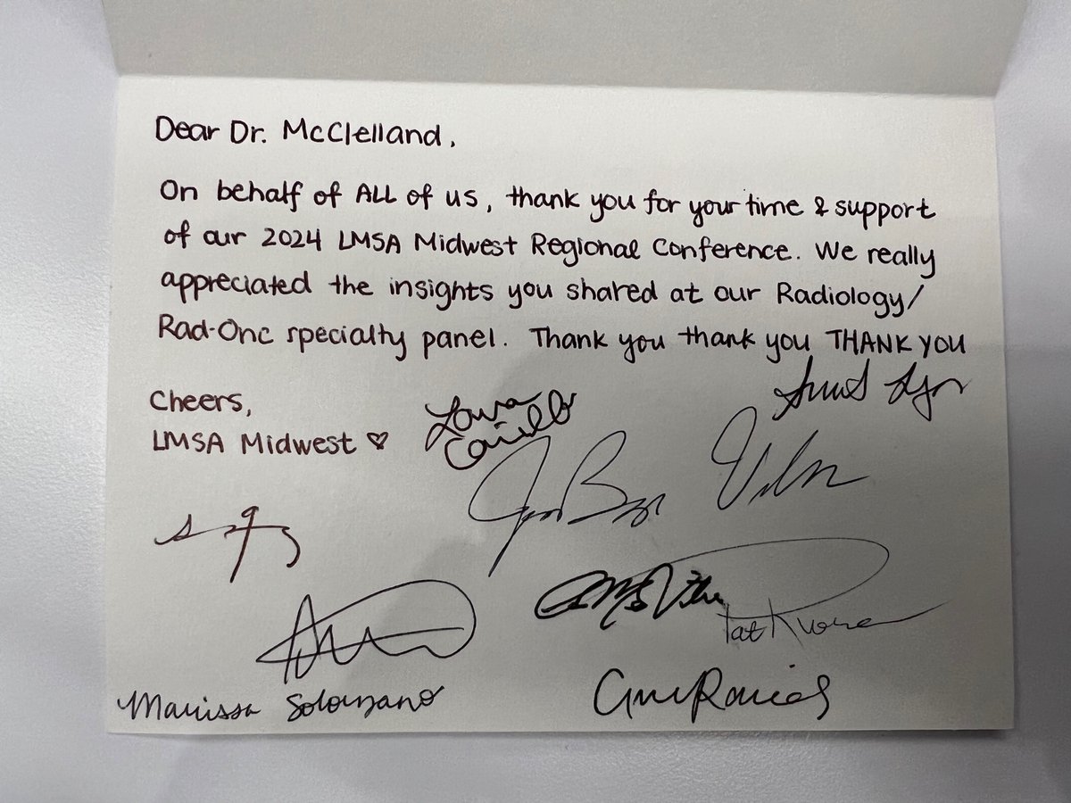 Honored to be an invited panelist representing #RadOnc at the @LMSA_Midwest Regional Conference at @CWRUSOM! Special congrats to mentee and @DrMcClellandLab member @AbizairieS on her work in organizing the conference!
#SiSePuede #JuntosNosLevantamos #DEI #RepresentationMatters