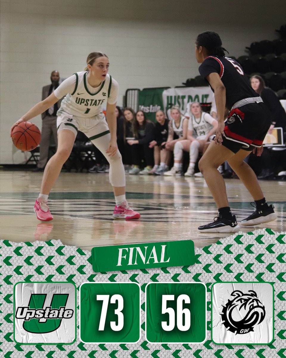 FINAL | UPST 73 GWU 56
 
The Spartans sweep the series with the Runnin' Bulldogs with a 73-56 finish on Saturday afternoon in the G.B. Hodge Center. 

#SpartanArmy ⚔️