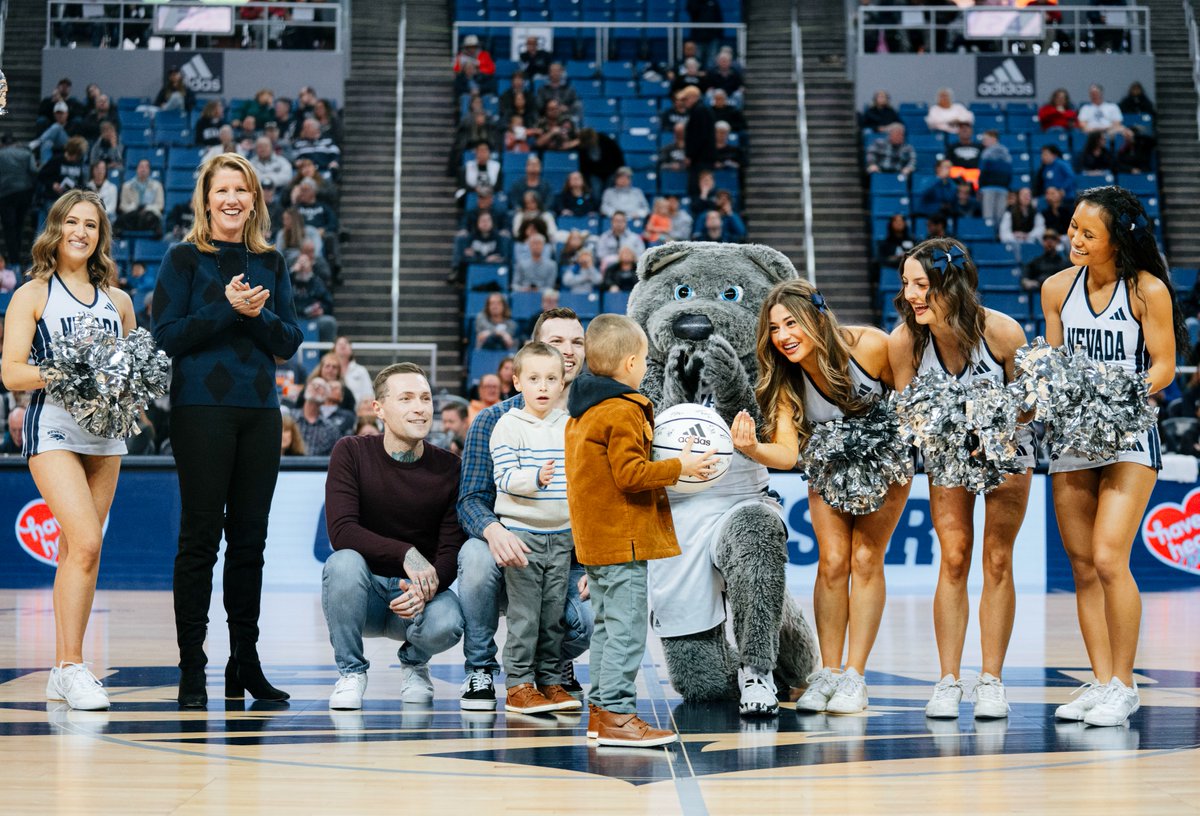 Today's Game Sponsor is <a href="/WashoeCounty/">Washoe County</a> 🐺 

We would like to recognize and give today's game ball to The Luca family! 

Dr. Chad Luca and his husband, Justin lives have been forever changed and so have the lives of their boys thanks to Washoe County Human Services. 

#BattleBorn