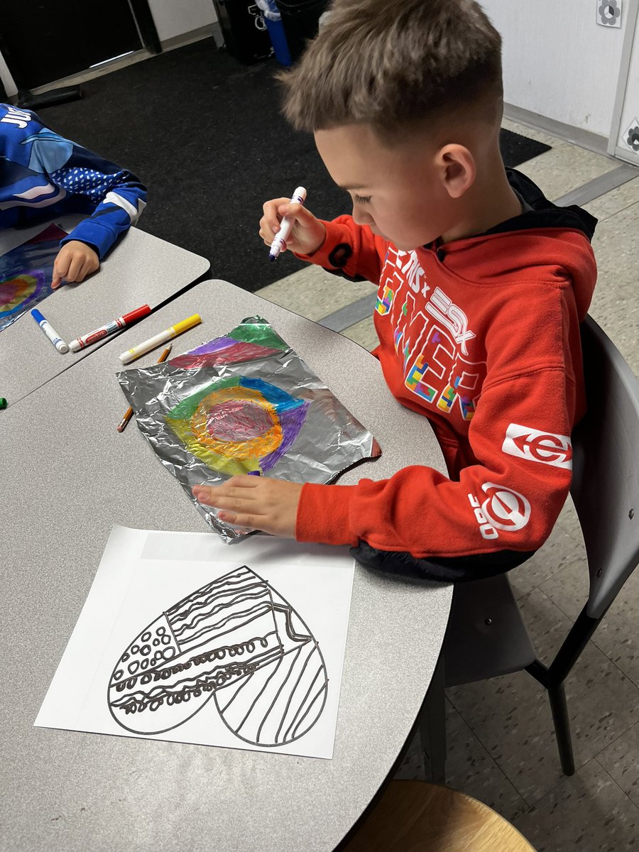 bamccarney's tweet photo. My students were so proud of their artwork! https://t.co/a9DorXJWnd