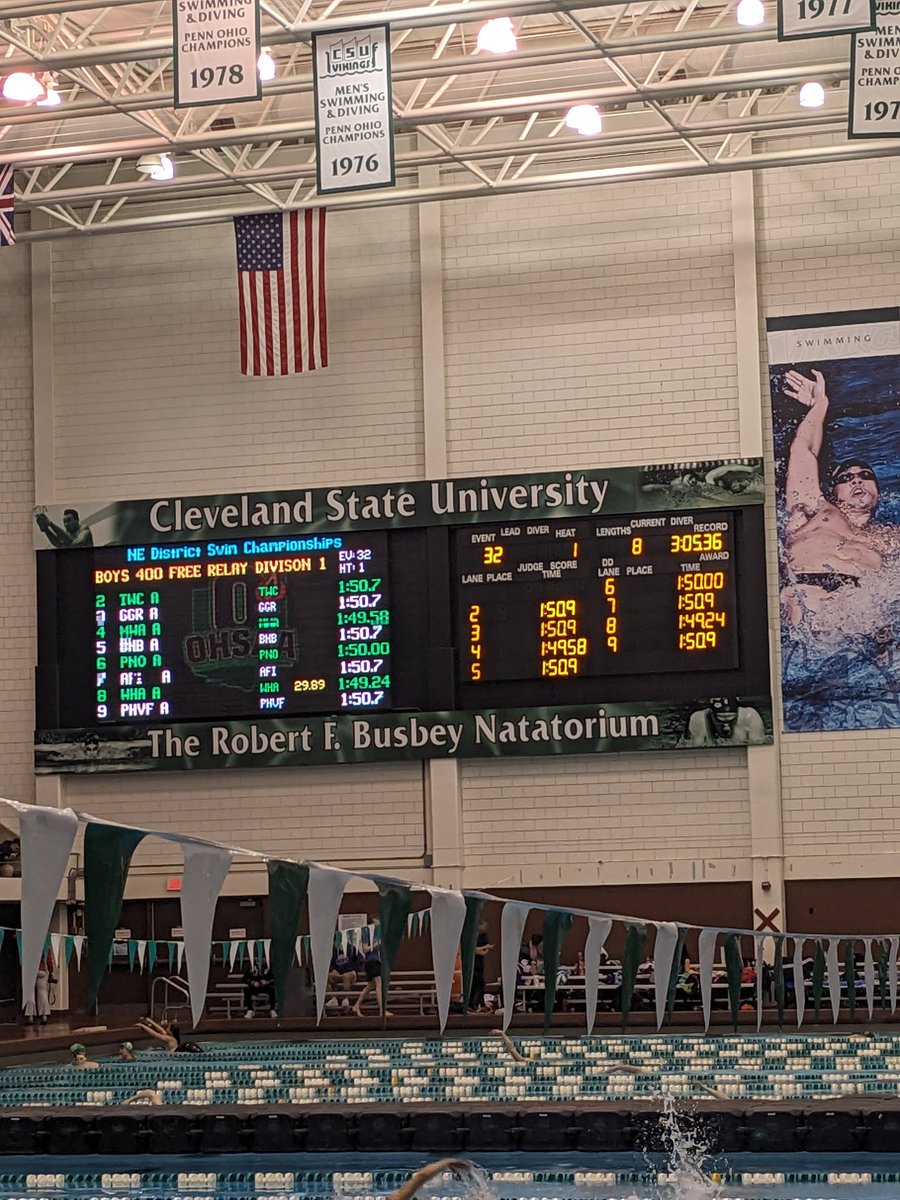 NE District in swimming means track season starts soon. Great job to our Lady Bears finishing 4th and our men bringing home the district title.