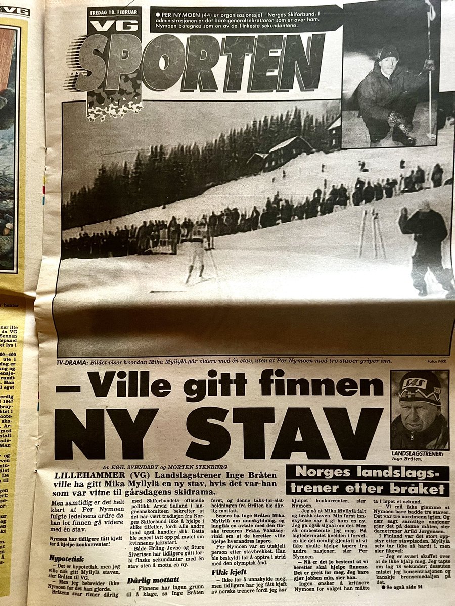 @RetroSportNorge @Lillehammer1994 Burde Myllylä fått en stav? 😬