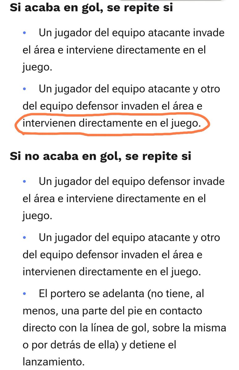 fan_ryry's tweet photo. @realrosamadrid @defensorCULEs @mayte_17_ @InvictosSomos Te equivocas, la regla doce que se repite si interviene en la jugada https://t.co/eqzgEmqNND