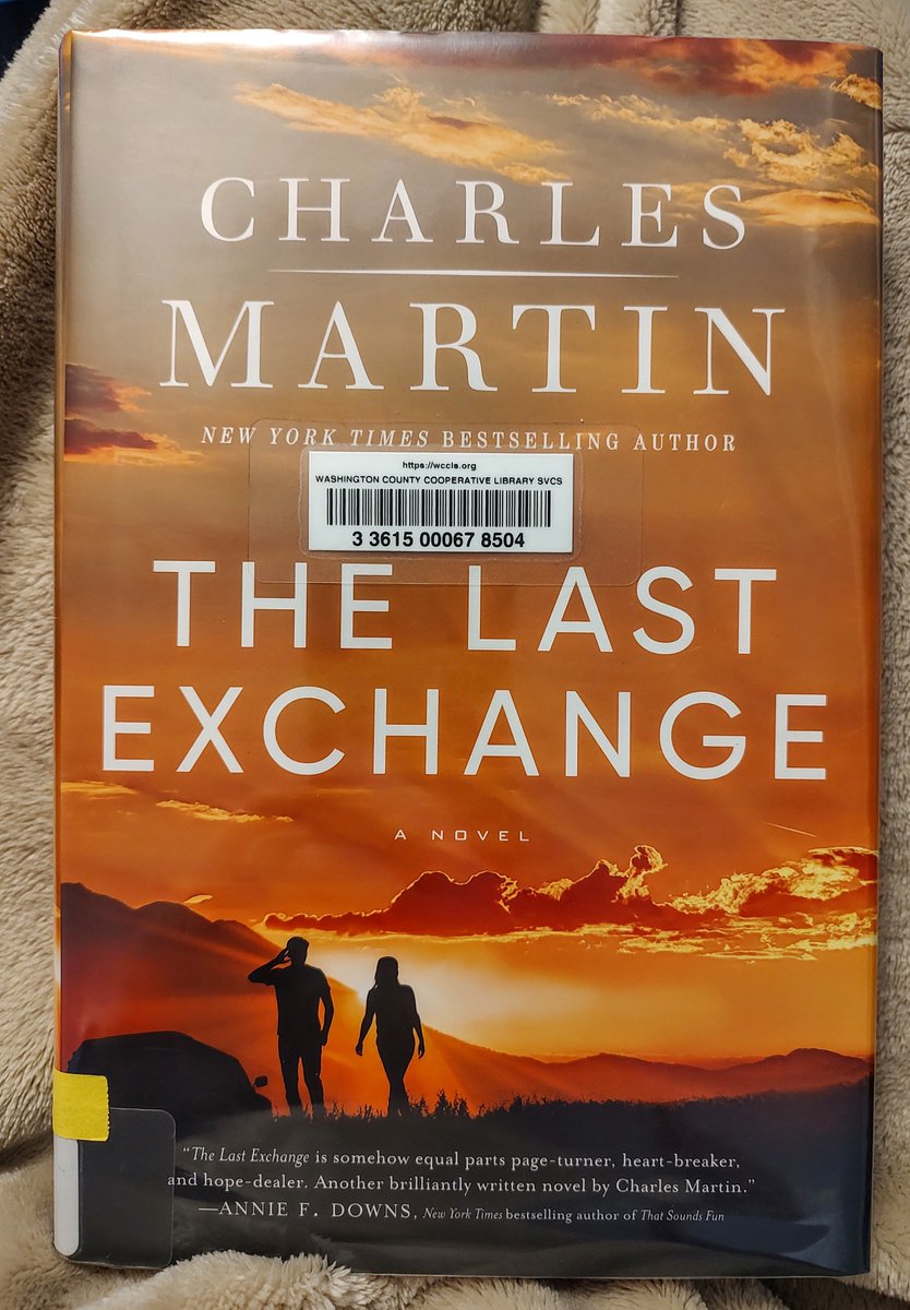 Was excited to find Charles Martin's newest book at the library. Along with Michael Connelly, Martin has been a favorite author of mine for a long time. His books are always so heartfelt and meaningful, and he writes so beautifully. I always thoroughly enjoy his books.