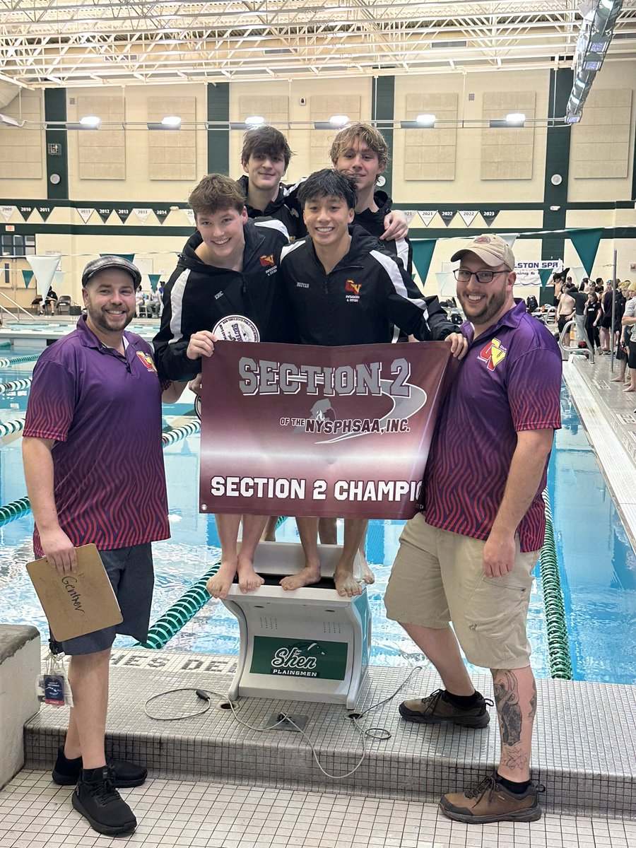 Boys Swimming Sectionals Update

1st in the 200med relay with a time of 1:37.40 - a school record set by Bao Nguyen, Isak Brkanovic, Eric Ryan and Brodie Steele (pictured below)!

Isak Brkanovic also wins the 100 Free

Eric Ryan also wins the 100 Fly

🔥 🔥 🔥 

<a href="/GuilderlandCSD/">Guilderland Schools</a>