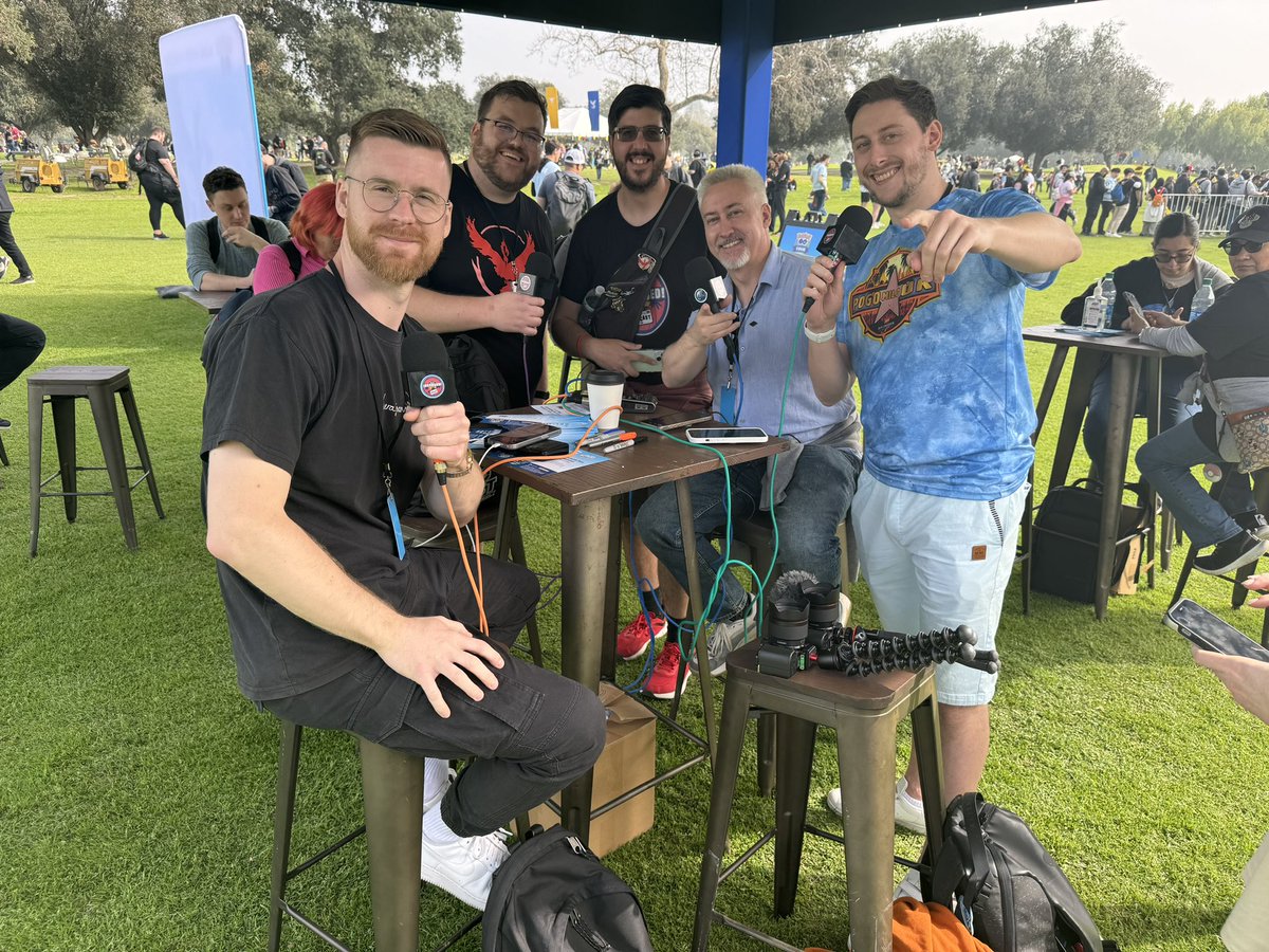 Enjoying #PokemonGOTour Sinnoh - day two!! If you’re in the park, come by the community ambassador lounge and say hi!! 

We’re recording, playing games and giving stuff away! 

#PokemonGO