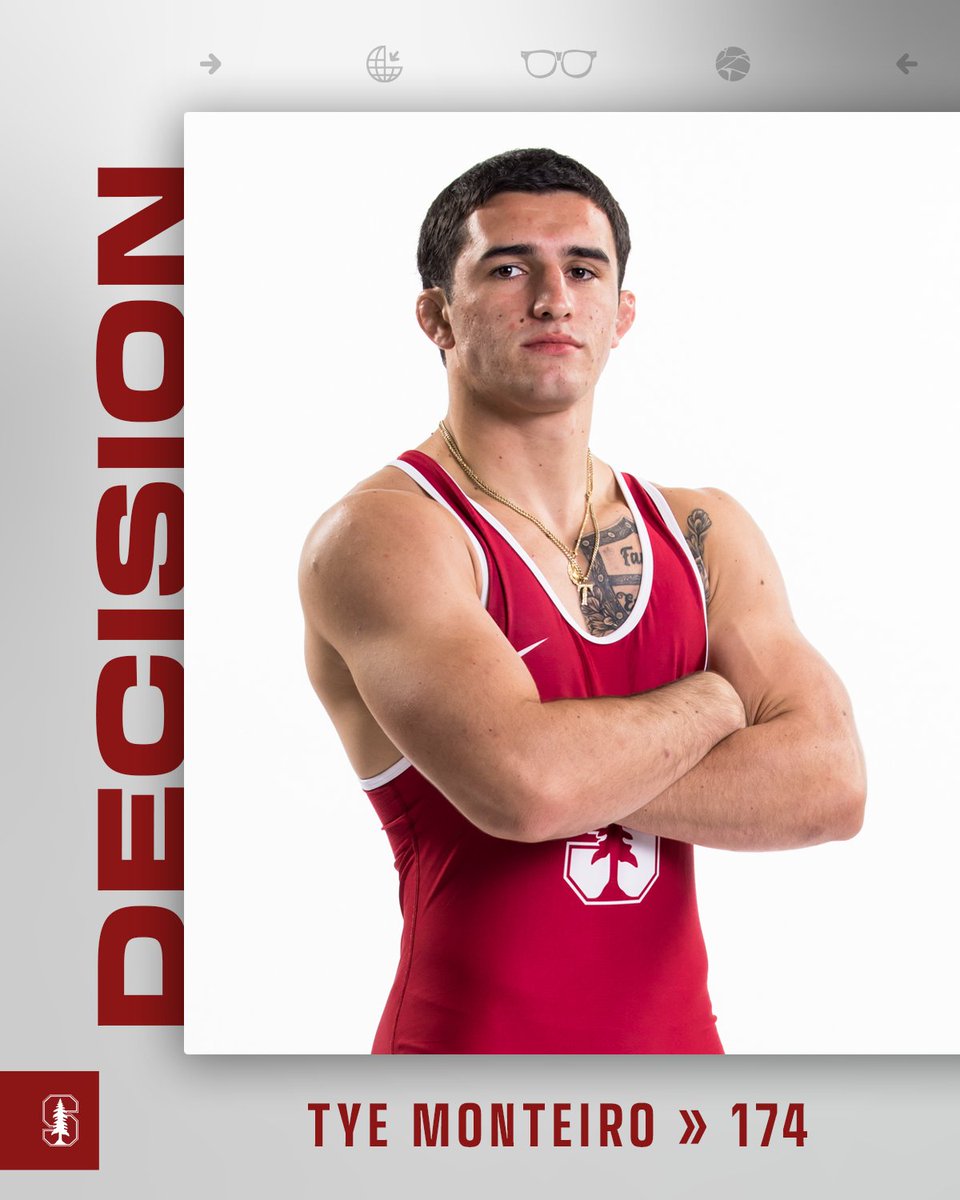 Stanford Wrestling (@cardwrestling) on Twitter photo 174: <a href="/TyeMonteiro/">Tye Monteiro QB1 - Wrestler</a> puts the Cardinal back on top with a 9-4 decision over Cael Valencia (ASU)!
12-9 🌲
#GoStanford x #GoldRush 174: <a href="/TyeMonteiro/">Tye Monteiro QB1 - Wrestler</a> puts the Cardinal back on top with a 9-4 decision over Cael Valencia (ASU)!
12-9 🌲
#GoStanford x #GoldRush