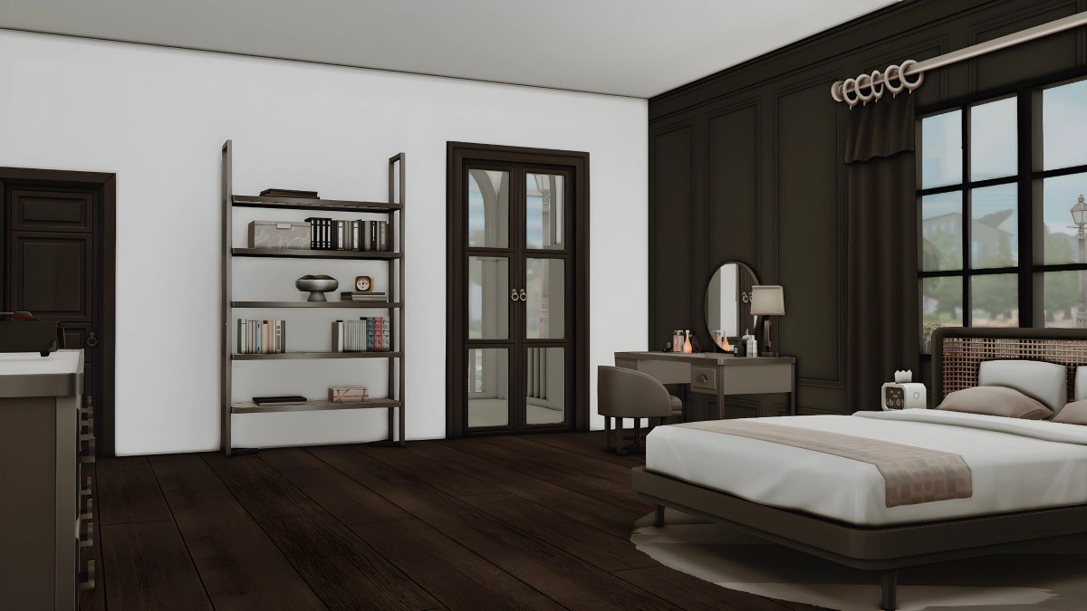 SimplyAqua12's tweet image. .master bedroom. #showmeyourbuilds #wip #ts4