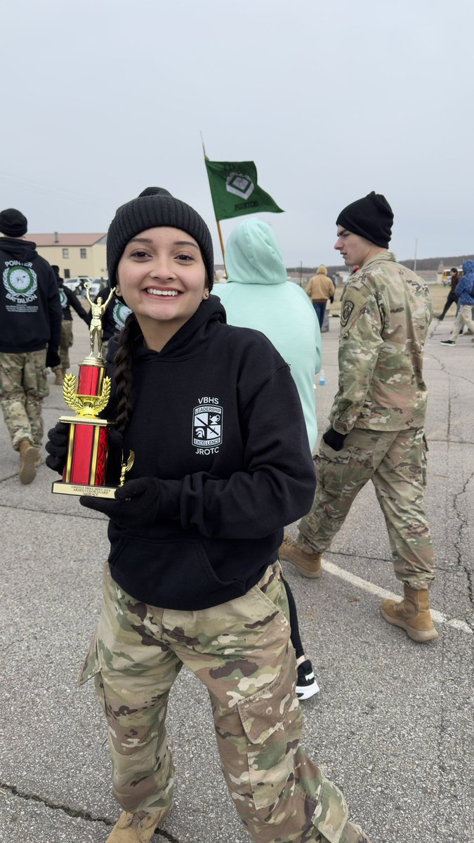 HOOAH! Cadets did a great job this weekend and we are bringing home a trophy for 2nd Place Armed Color Guard!!

#OneTeamOneFight #VBHSJROTC #PointerBattalion #PointerNation