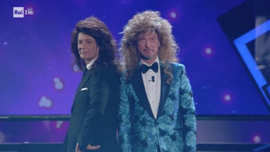 La vera imitazione di Jo Squillo e Sabrina Salerno 🤣 #TaleeQualeSanremo