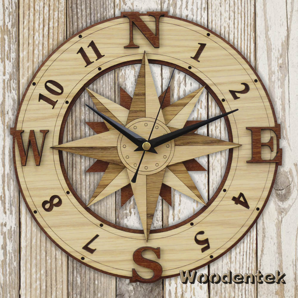 Wonderful #WindRose Wooden Clock. The perfect gift for adventure seekers. #Compass #sailors #RoseoftheWinds #xmas #sail   - WorldwideShipping - ,etsy.com/listing/491363…