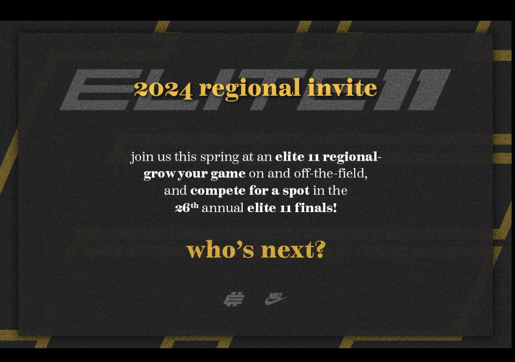 Thank you @Stumpf_Brian @Elite11 for the regional invite in Austin.