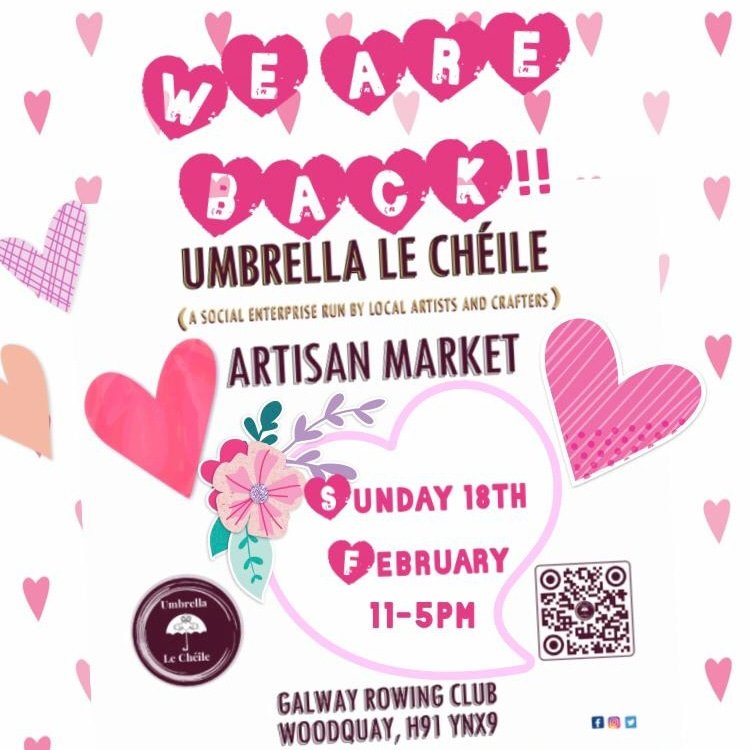 Our much loved Artisan Market is back this Sunday 18th at the Galway Rowing Club! 11am to 5pm you can find a fabulous selection of Galway-made goodies, grab a cuppa and enjoy the views from the deck! Sunday sorted!

#galway #whatsongalway #galwaycity #discovergalway