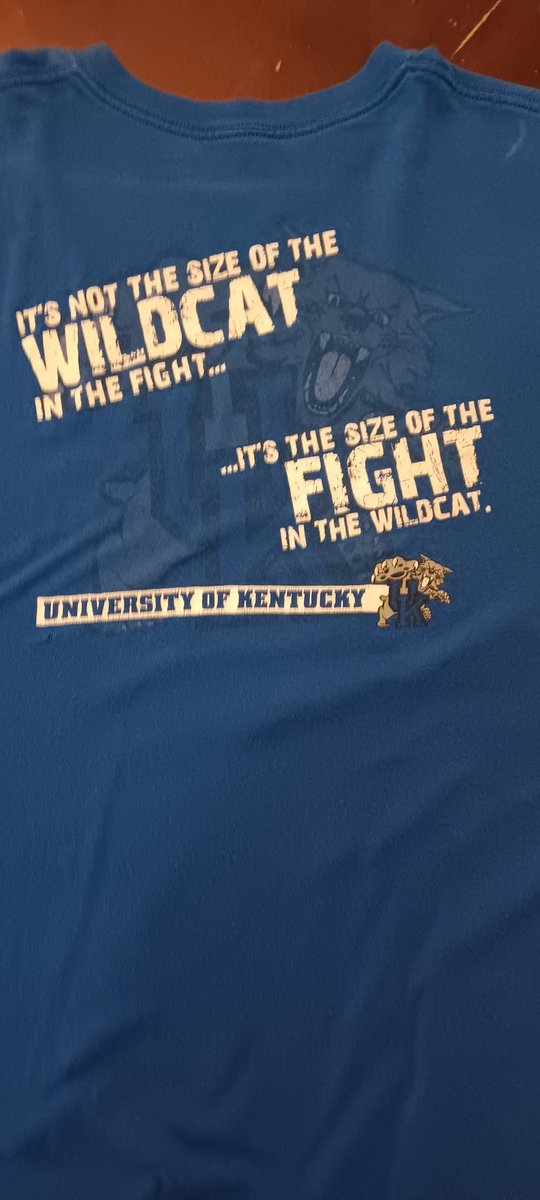 One of my favorite t shirts for the up hill climb tonight!!!
#ukvsauburn
#BBN 
#shocktheworld