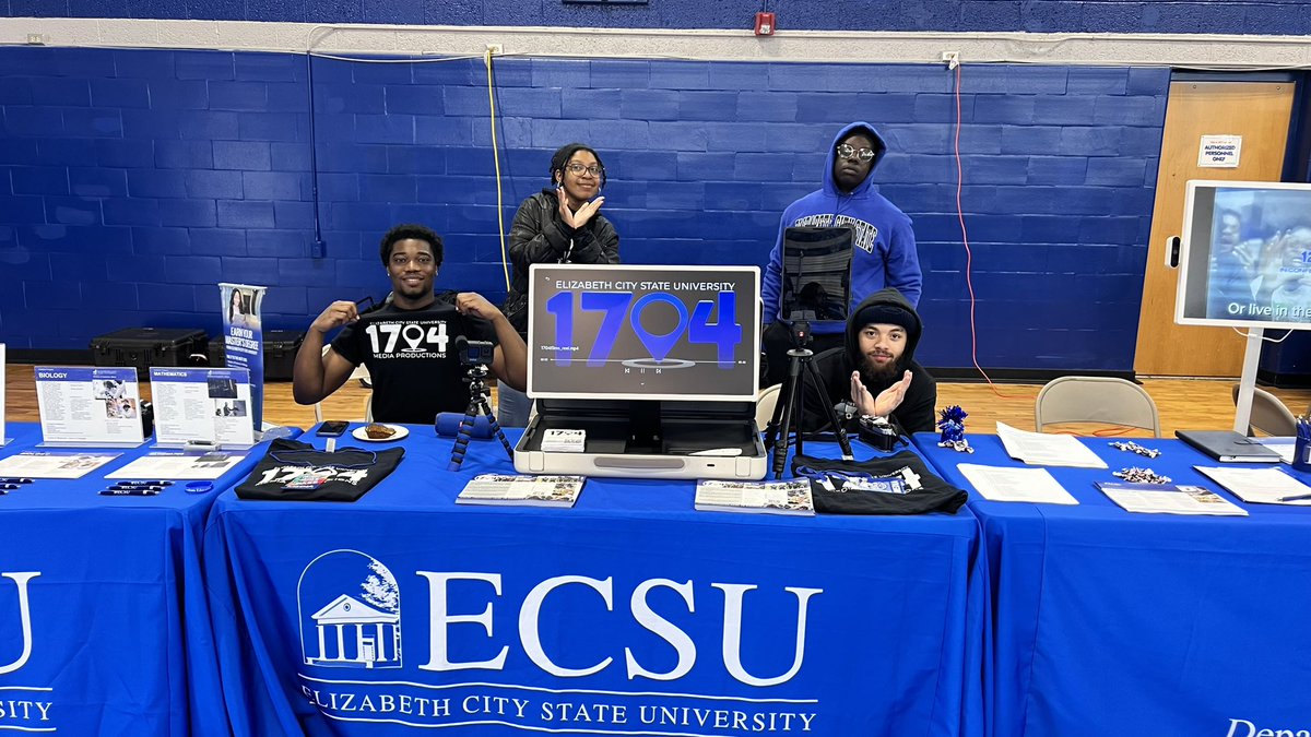 Great turnout for the Spring Open House. Of course the 1704 Media crew was in the building to greet and show potential students how they can develop their creative sides while at ECSU. #wherecreativescometodiscover 