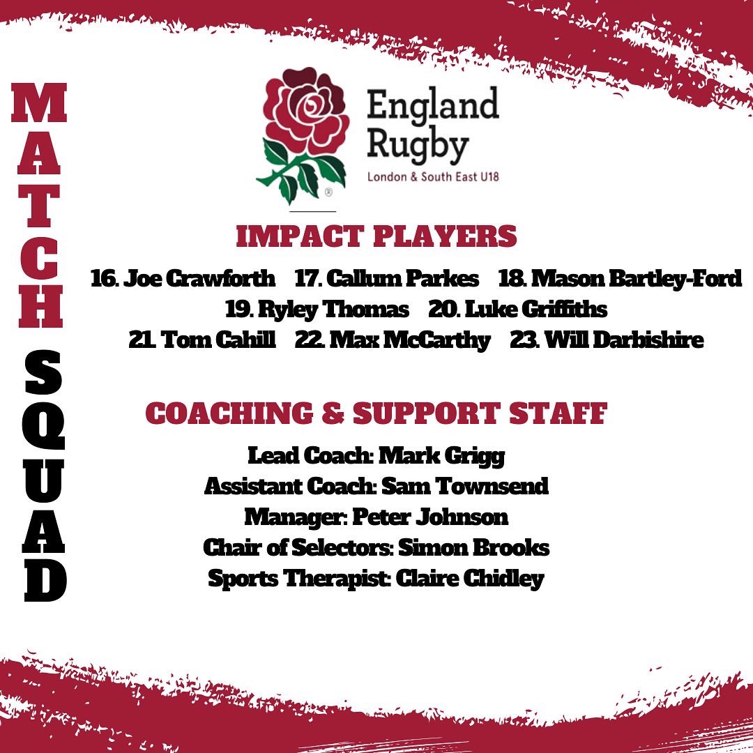 Following two fantastic days with the squad, tomorrow offers an opportunity to perform. This evening, we announced the squad for our first fixture against the Midlands. Congratulations to every player involved. #aspiration #rugby #talentdevelopment