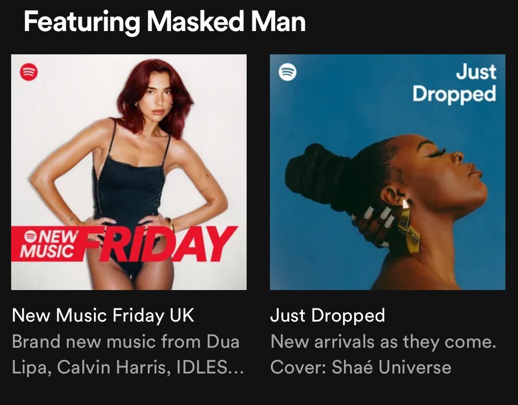 honey got playlisted twice tysm <a href="/spotifyartists/">Spotify for Artists</a> <a href="/SpotifyUK/">Spotify UK & Ireland</a> 

keep listening guys + hope u like!!! x