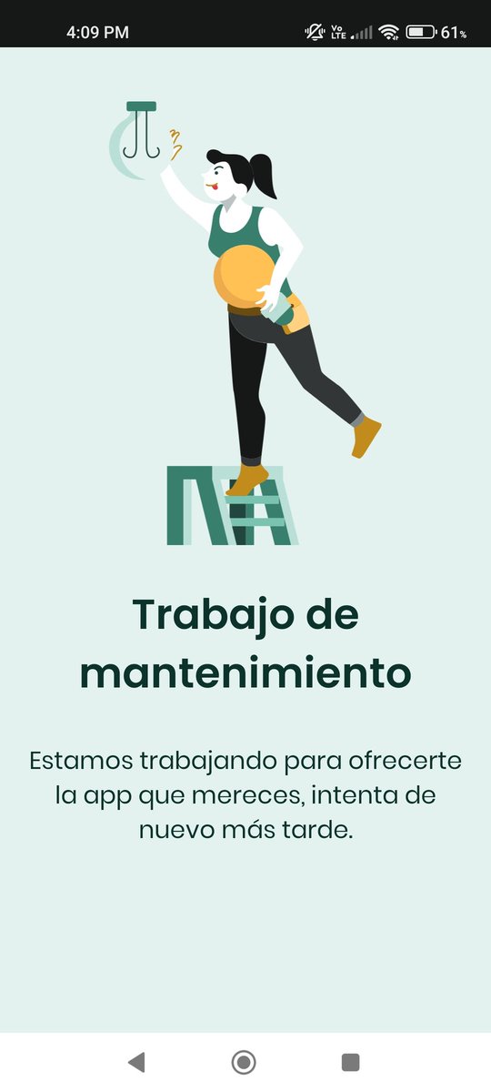 Javi95Ulloa's tweet photo. @dinnactinver Me pasa lo mismo. Desde la 1 pm he intentado entrar y no me deja. Ultima vez que uso su aplicación. Siempre es lo mismo https://t.co/PrBkXHTxfc