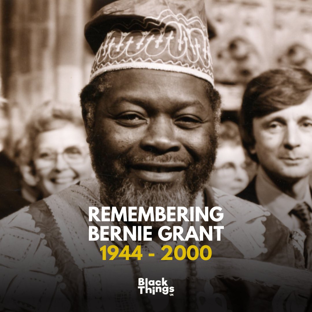 Blackthingsuk's tweet photo. Remembering Bernie Grant 
17.02.44 - 08.04.00 🙏🏾❤️ https://t.co/RsgS4qtP9o
