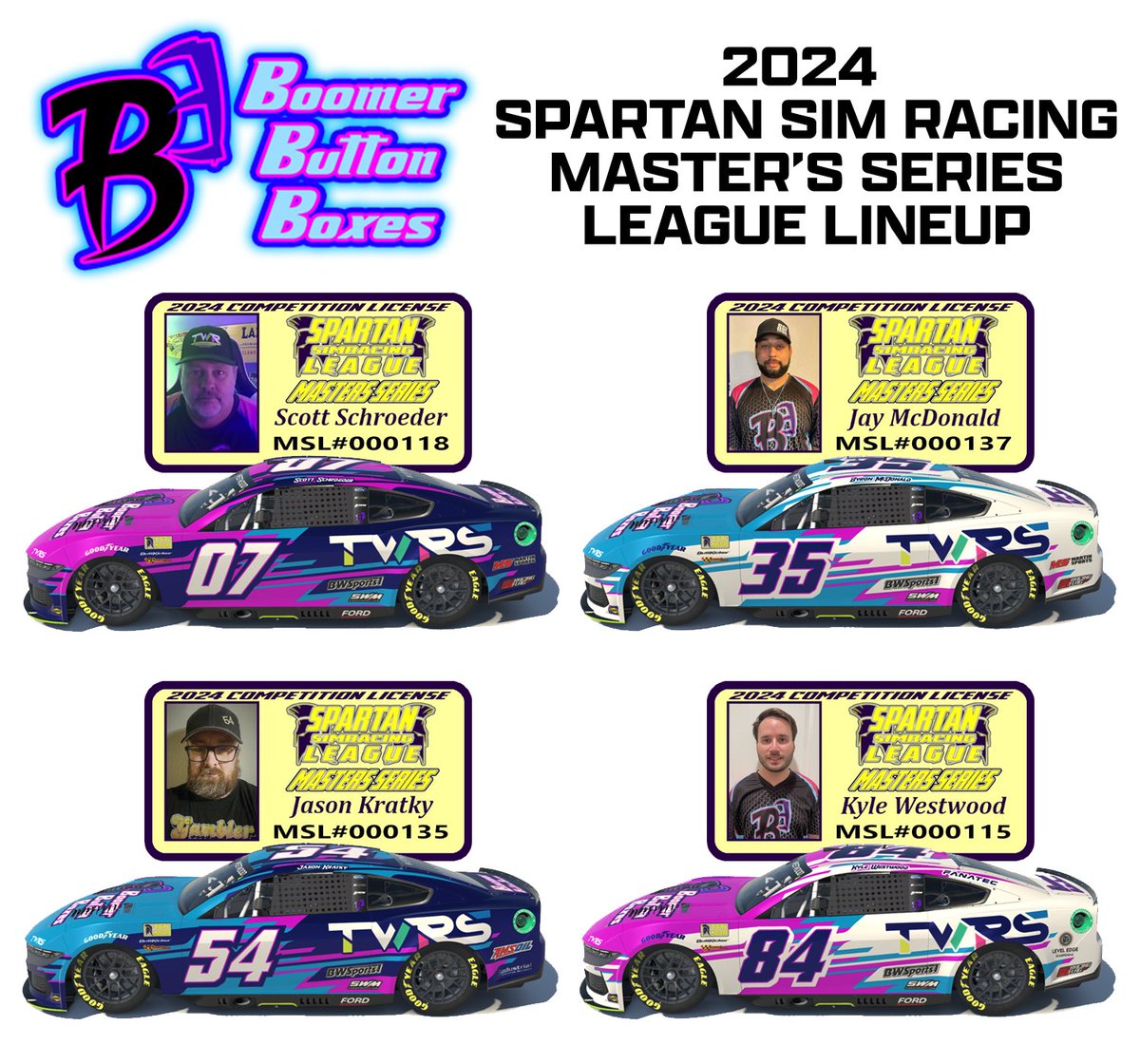 Team Boomer rolls into Spartan Sim Racing Master Series tonight. The show will  be a good one, we roll off at 8pm ct live on <a href="/ptrtv1/">Prime Time Racing TV</a>! Hopefully able to park the #BoomerButtonBox Ford Dark Horse Mustsng in victory lane!  <a href="/TeamWatsonRacin/">Team Watson Racing Setups</a> #Trey5  
Link:
youtube.com/watch?v=B3znMG…