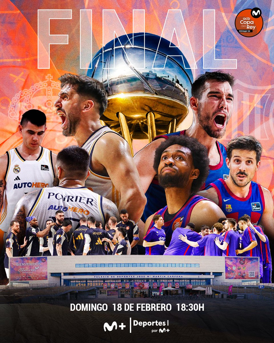 Pick&Cast (@pickandcast) on Twitter photo 👁️ LA HORA DE LA VERDAD
La Copa del Rey llega a su recta final con el duelo entre el Real Madrid y el Barça.
Merengues y culés pelearán por un nuevo título de copa, esta vez en el Carpena.
¿Quién se llevará el gato al agua? Déjanoslo en comentarios.
📸 <a href="/ACBCOM/">Liga Endesa</a>
#CopaACB 👁️ LA HORA DE LA VERDAD
La Copa del Rey llega a su recta final con el duelo entre el Real Madrid y el Barça.
Merengues y culés pelearán por un nuevo título de copa, esta vez en el Carpena.
¿Quién se llevará el gato al agua? Déjanoslo en comentarios.
📸 <a href="/ACBCOM/">Liga Endesa</a>
#CopaACB